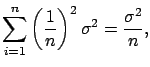 $\displaystyle \sigma^2_{\overline{X}_n}$