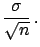 $\displaystyle \sigma_{\overline{X}_n}$