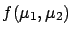 $\displaystyle f(\mu_1,\mu_2) @>>{\sigma_Z\rightarrow 0}> \frac{1}{\sqrt{2\,\pi}...
...2\,\pi}\,\sigma_2} \,\exp{\left[-\frac{(\mu_2-x_2)^2}{2\,\sigma_2^2}\right]}\,,$