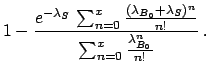 $\displaystyle F(\lambda_S\,\vert\,x,\lambda_{B_\circ})$