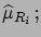 $\displaystyle \widehat{\mu}_i$