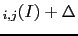 $\displaystyle _{i,j}(I) +
\Delta$