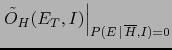 $\displaystyle \frac{1}{P(\overline E\,\vert\,\overline H)+P(E\,\vert\,\overline H)/\lambda}$