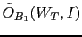 $ \tilde O_{B_1}(W_T,I)$