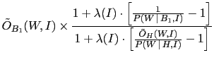 $\displaystyle \tilde O_{B_1}(W_T,I)$