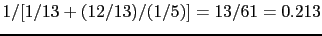 $\displaystyle \frac{1}{P(W\,\vert\,B_2)+P(B\,\vert\,B_2)/\lambda},$