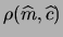 $ \rho(\widehat{m},\widehat{c})$