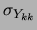 $\displaystyle \sigma_{Y_{kk}}$