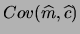 $\displaystyle Cov(\widehat{m},\widehat{c})$