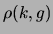 $ \rho(k,g)$