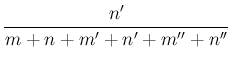 $\displaystyle P(\overline{E}\cap H')$