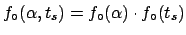 $ f_\circ(t_s)=1/48$