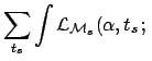 $\displaystyle )
\,f_\circ(\alpha)\,f_\circ(t_s)\,$