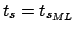 $ {\cal L}_{{\cal M}_s}(\alpha, t_{s_{ML}} \, ;
\,$