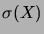 $\sigma(X)$