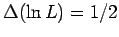 $\Delta (\ln L)=1/2$