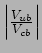 $\left \vert \frac{V_{ub}}{V_{cb}} \right \vert$