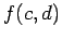 $\displaystyle f(c,d)$