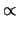 $\displaystyle \propto$