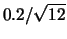 $ 0.2/\sqrt{12}$