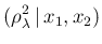 $\displaystyle (\rho_\lambda^2\,\vert\,x_1,x_2)$