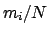 $m_i/N$