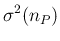 $\displaystyle \sigma^2(n_P)$