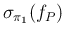 $\sigma_{\pi_1}(f_P)$