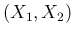 $\displaystyle (X_1,X_2)$