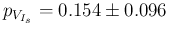 $p_{V_{I_s}}=0.154 \pm 0.096$