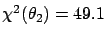 $\chi^2(\theta_2)=49.1$