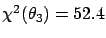 $\chi^2(\theta_3)=52.4$