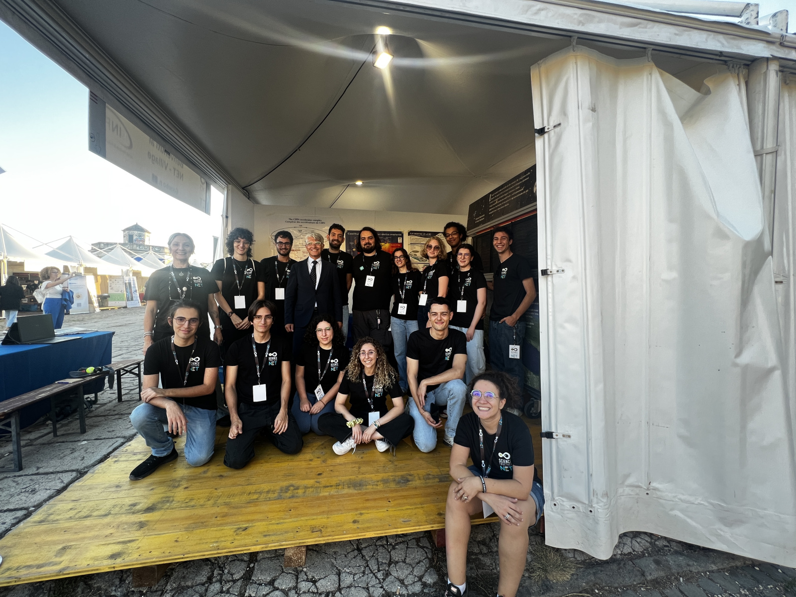 Outreach team at a science engagement event